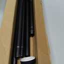 Shower Curtain Rod 31-76 Inch,7/8"Diameter Adjustable Spring Tension Curtain Rod No Drill,Matte Black Shower Tension Rod for Bathroom,Room Divider,Window,Anti-Rust Non-Slip 1-Pack
