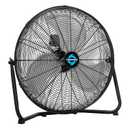 Tornado 20 Inch High Velocity Metal Floor Fan, 3-Speed Powerful Cooling for Industrial, Commercial, and Home Spaces, 120°Tilt, 6.0 FT Cord - UL safety Listed, Black