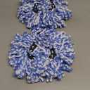 Spin Mop Replace Head, Mop Handle and Base Compatible with Ocedar RinseClean 2Tank System, 3 Mop Replacement Head, 4Section Sturdy Iron 3058in Mop Handle and 1 Triangle Mop Head Cover Combo Set