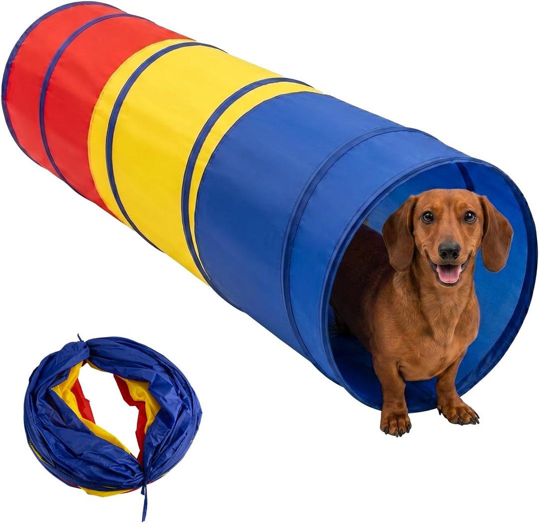 Dachshund Tunnel, Dog Tunnel, Foldable Crawl for Dog Training