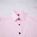Men's Long Sleeve Button Down Shirts Soft Wrinkle Free Stertch Casual Business Formal Work Dress Shirt (Pink, M)
