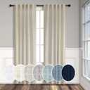 Beige Curtains 38 Inch Width for Living Room 2 Panels Back Tab Rod Pocket Flax Linen Semi Sheer Light Filtering Mini Curtains for Door Window Boho Farmhouse Bedroom Decor Tan 38 Inch Wide by 96 Long