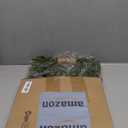 Dingion Norfolk Pine Christmas Wreath for Front Door 11.8 in Christmas Kitchen Cabinet Norfolk Pine Wreath Mini Artificial Farmhouse Rustic Xmas Decor for Window Fireplace Wall Decor