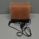 UMAID Himalayan Salt Lamp Rectangle, Natural Pink Rock Lamp on Modern Wood Base with Night Light Bulb and Dimmable Cord, Unique Home Decor, Zen Gifts, Perfect for Spa and Meditation Accessories