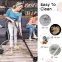 HooLing 10 Pairs Unisex Microfiber Mop Slippers for Floor Cleaning Washable Detachable House Mop Shoes Indoor Dirt Dusting Mopping Slippers for Women Men Home Office Kitchen, 4 Colors (Medium)