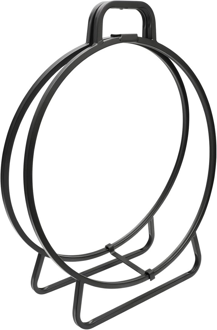 Firewood Rack Outdoor & Indoor, Fireplace Log Holder, Portable Wood Storage for Fireplace, No Tools Required, Durable & Space-Saving Design