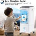 Portable Air Conditioners, 4-IN-1 Evaporative Air Cooler, Portable AC Unit w/ 6L Water Tank, Swamp Cooler w/7H Timer &120° Oscillation, Fast Cooling Air Conditioner for Bedroom Home Office