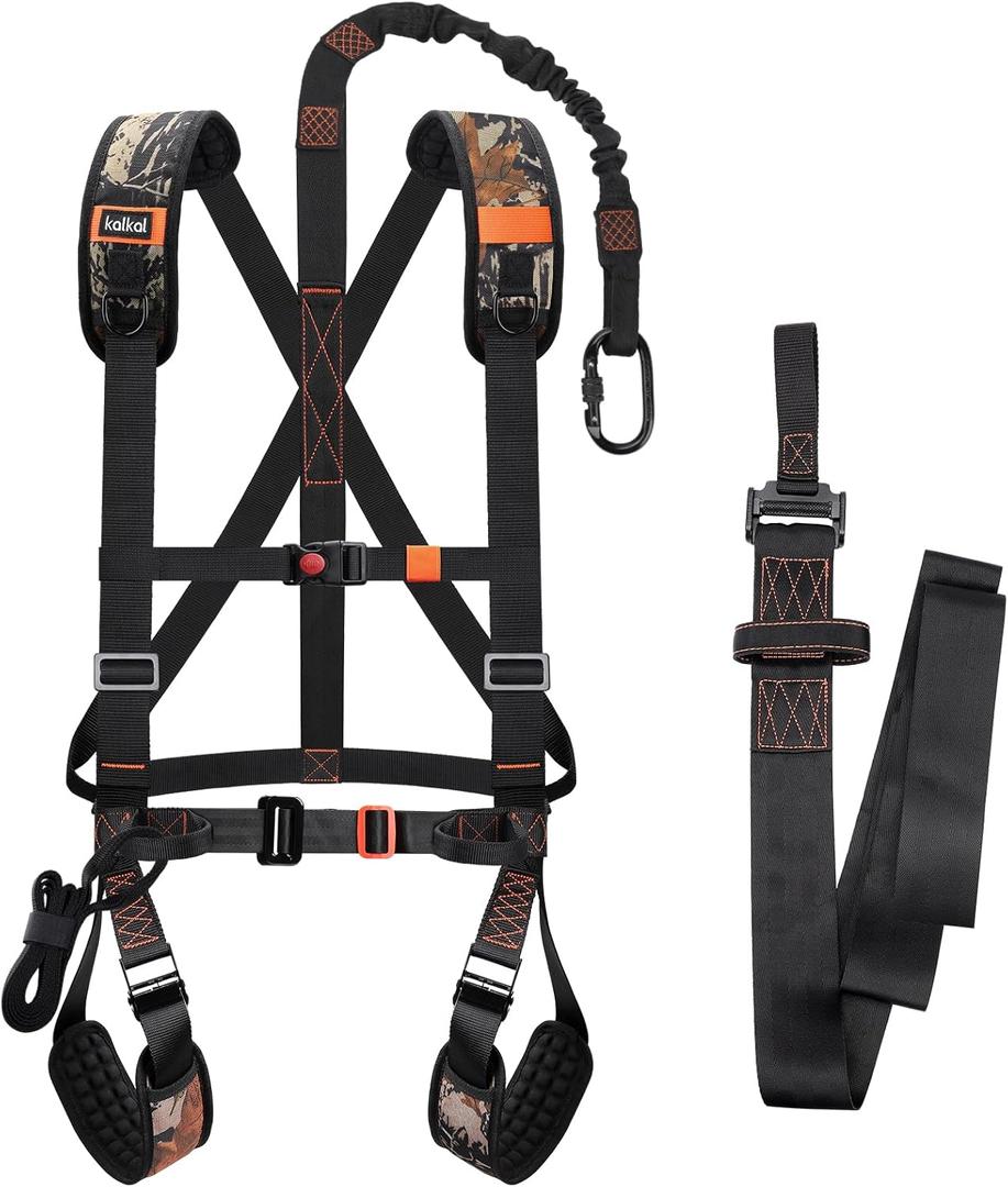 Kalkal Tree Stand Harness, Adjustable Hunter Safety System Harness for Tree-Stand, Lightweight Hunting Safety Harness for men