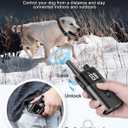 No Shock Dog Training Collar with Remote, Dog Vibration Collar with Controller Beep and Vibrate Only, Safe Lock Waterproof Rechargeable Vibrating Collars for Dogs(10-120 lbs)-No Prongs (Black)