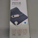 Heating Pads for Back Neck Shoulder Pain, Electric Heating Pad Auto Shut Off, Fast Heat, Large Heating Pad Christmas Gifts for Women Men, Birthday Gifts for Mom Dad (Blue) (12" x 24")