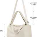 Vegan Leather Small Gym Bag for Women, Stylish Duffle Travel Bag for Plane, Lightweight Duffle Bag for Women & Men, Sport Gym Tote Bag with Wet Pocket for Yoga, Pilates, Swimming (Standard size (Leather))