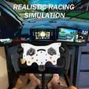 F1 Racing Wheel Mod Kit for Logitech G29 G920 G923, Professional Simulator Upgrade, Ergonomic Controls & Quick-Install Bracket, Gift for Sim Racer or Motorsports Enthusiast (Red+black)