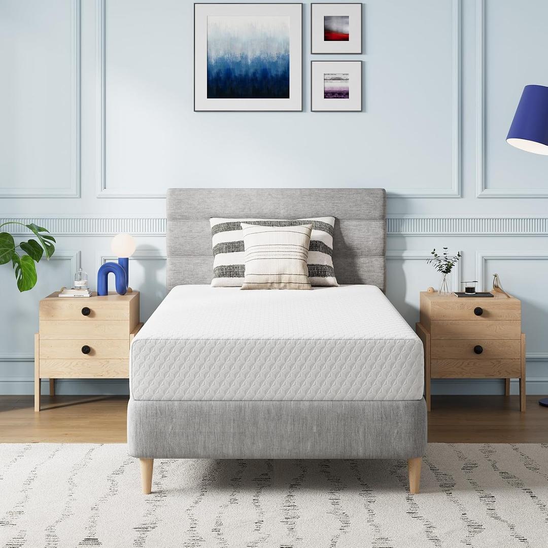 Avenco Twin Size Mattress 8 Inch, Memory Foam Twin Mattress in a Box for Comfort Sleep & Pressure Relief, CertiPUR-US Certified for Medium Firm Mattresses
