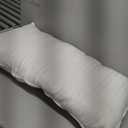 downluxe King Size Pillows Set of 4  Premium Down Alternative Bed Pillows for Back, Side & Stomach Sleepers, White (Horizontal Stripes)