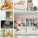 Carpet Rake for Pet Hair Removal Tool - Reusable Dog Cat Hair Remover Scraper with Adjustable Long Handle, Carpet Clean Brush & Broom for Rugs, Mats, Couch, Furniture and Car Interiors