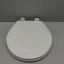 JINGZE Round Toilet Seat with Slow Close Standard Toilet Seat,Quiet Toilet Cover Seat Toilet Lid Durable Refused to Loosen Easy to Install & Clean,White