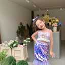 Toddler Mermaid Skirt Girls Sparkle Sequin Tail (5T, Purple)