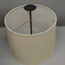 Aspen Creative 32319 Transitional Hardback Empire Shaped Spider Construction Lamp Shade in Ivory, 14" wide (12" x 14" x 10")