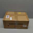 CAROLMADE Small Foot Stool Ottoman Footstool with Legs Under Desk Footrest for Living Room Bedroom and Office,Linen-Beige (11"D x 15.4"W x 8.3"H)