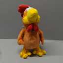 Houwsbaby 15" Electronic Squawking Chicken Toy, Easter Chicken Stuffed Animal Interactive Musical Walking Singing Waving Rooster Plush Toy with Bib Present for Kids Boys Girls Easter Thanksgiving Day