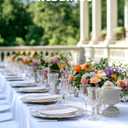 Pureegg Rectangle Table Cloth 60" x 102" 8 Packs, Durable Polyester Tablecloth Offers Reusable & Washable Protection, Ideal for Outdoor Party, Picnic, Wedding, Banquet and Birthday, White