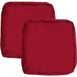 Sqodok Patio Cushion Covers 22x20 Waterproof Outdoor Cushion Covers Replacement 2Pack Patio Cushion Seat Slicovers for Sectional Sofa, Wicker Chair, Burgundy