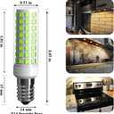 E14 LED Bulbs 3 Pack E14 European Screw Base for Electric Window Candle Lamp,Refrigerator Bulb E14 Cooker Hood Oven Bulb,7W Equivalent to70W Incandescent Bulb 700LM AC120V (Daylight White 6000K)