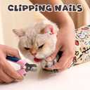 Cat Grooming Wrap, Self-Adherent Soft Cat Blanket to Wrap, Nail Clipping, Anti-Bite, Anti-Scratch, Anti-Escape Calming Wrap (Space, 3-6 lbs)