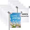 10 PCS sublimation garden flags blank christmas easter garden flag 18×12 Inch Polyester Banners Flag for Outdoor Courtyard Decoration
