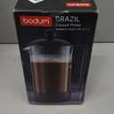 Bodum 34oz Brazil French Press Coffee Maker, High-Heat Borosilicate Glass, Black - Made in Portugal