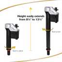 Korky QuietFILL Platinum Toilet Fill Valve - Universal Fits 99% of Toilets - Easy Height Adjust for Fast Install, 528MP
