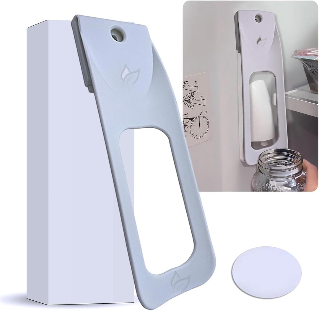 2025 New Water Dispenser Lever for Fridge, Hands Free Refrigerators Button Pusher Attachment Inside Interior One Hand Adapter Dispenser Lever Clip On Internal Water Button Cover With Pad, Gray