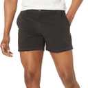 Amazon Essentials Men's Slim-Fit 5" Comfort Stretch Chino Shorts, Washed Black, 32
