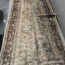 Vintage Area Rug 5x8 Brown Washable Living Room Large Carpet Non Slip Bedroom Indoor Office Low Pile Traditional Distressed Retro Accent Rug for Dining Room Bathroom Kitchen