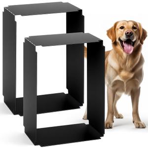 2 Pack Wall Entry Aluminum Pet Door Extension Tunnel Sliding Insert Pet Door Insert Large Size Trimmable Extension Tunnel for Dog Cat