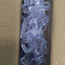 HOUSE DAY Closet Organizers and Storage, College Dorm Room Essentials - 60 Pack Clear Clothes Hanger Connector Hooks, Heavy Duty Hangers Organization, Premium Space Saving Hangers