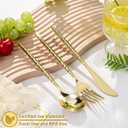 U-QE 180 PCS Gold Plastic Forks - 7.7 Inch Hammered Heavy Duty Plastic Forks - Elegant Gold Plastic Silverware - Perfect for Parties & Weddings and Other Daily Events