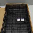 Midwest Homes for Pets 18-Inch iCrate Folding Dog Crate with Divider Panel, Leak-Proof Tray & Secure Latches  Metal Wire Kennel for Tiny Breeds  Portable, Durable & Easy to Assemble (Black)