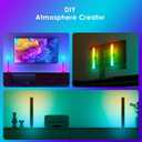 Barhootao RGB Light Bar,Smart LED Light Bar for Room,16 Million Colors,Three Control Modes,Dynamic Music Sync Mode,213 Preset Modes,USB InterfaceWithout Adapter