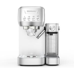 MAttinata CM1632 Cappuccino Machine 20 Bar, Professional Espresso Machines Coffee Maker for Home with Automatic Milk Frothering System, Barista Compact Latte Maker for Coffee Lovers, Stainless Steel