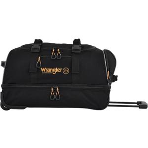 ATG Compass Rolling Travel Duffel Bag, Rich Black, 22-Inch