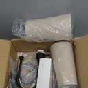 Boho Lamp Shades,Small Lamp Shades For Table Lamps,Wicker Drum Bell Lamp Shade for floor lamps,Vintage Rattan Lampshade for Hanging Lamp,Wall Sconce, Spider Fitter Replacement Floor Lamp Shade Large (13INCH)