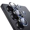 ESR for Samsung Galaxy S25 Ultra Camera Lens Protector, Individual Lens Protectors, Ultra-Thin Tempered Glass with Aluminum Edging, Case Friendly, 1 Set, Clear