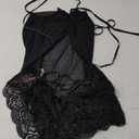 Avidlove Women Sexy Lingerie Teddy One Piece Lace Halter Babydoll Bodysuit , Extra Large 