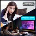 TV Antenna for Smart TV Indoor, Digital Antenna for Local Channels, Strong Magnetic Base, Easy Installation, 360 Long Range Reception, 4K 1080P, 8.5-ft Long Cable (Black)