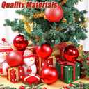Wettarn 6 Pcs Extra Large Christmas Ball Ornaments 8'' Shatterproof, Red
Oversized Christmas Ball, 200mm Big Huge Plastic Xmas Hanging Ornament, Xmas Tree Decoration for Outdoor Holiday Party Decor