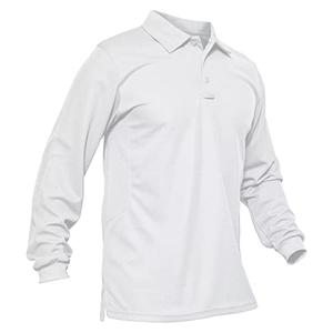 MAGCOMSEN Polo Shirts for Men Long Sleeve Mens Golf Shirts T Shirts Fishing Shirts Work Shirts for Men Casual Shirts Summer Shirts Golf Polo Shirts for Men White XL