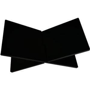Ritadeshop Acrylic Book Stand Holder Thick Open Book Display Stand (Black, Thickness:8mm)