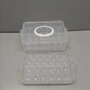 72 Eggs Holder, 3-Layer Deviled Egg Tray with Lid, Egg Containers for Deviled Egg, Egg Carrier Box Dispenser Container with Handle for Refrigerator