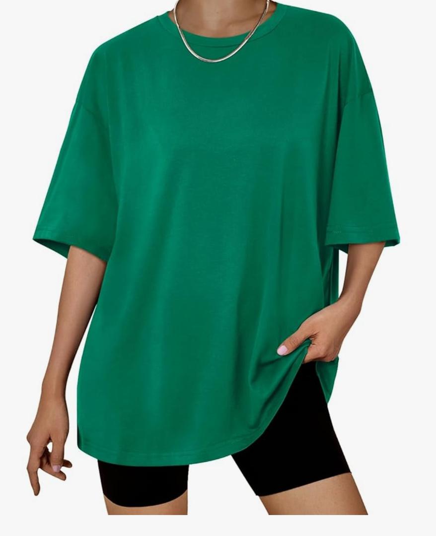 Trendy Queen Womens Oversized Summer T Shirts Fashion Workout Plus Size Tops Short Sleeve Beach Vacation Gym Clothes 2025 3XL